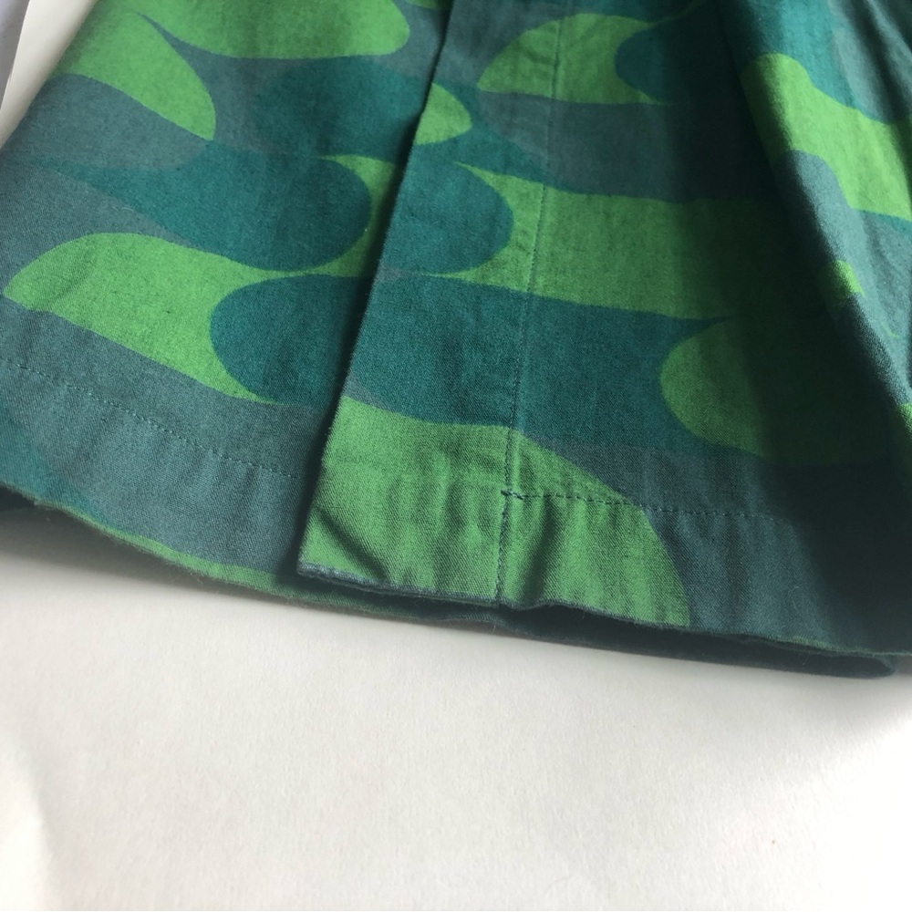 Custo Barcelona Green Pleated Skirt Size 4 - Picture 6 of 9
